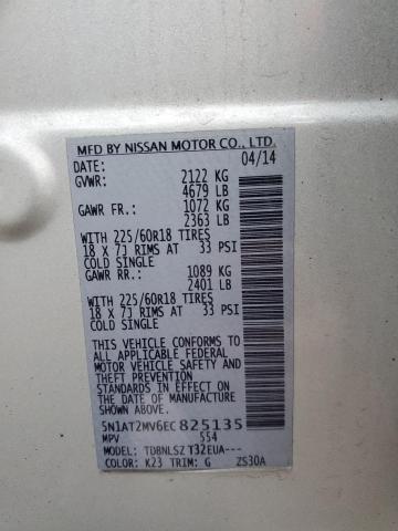 Photo 12 VIN: 5N1AT2MV6EC825135 - NISSAN ROGUE S 