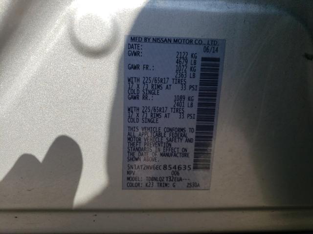 Photo 9 VIN: 5N1AT2MV6EC854635 - NISSAN ROGUE S 