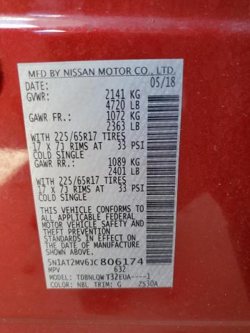 Photo 9 VIN: 5N1AT2MV6JC806174 - NISSAN ROGUE S 