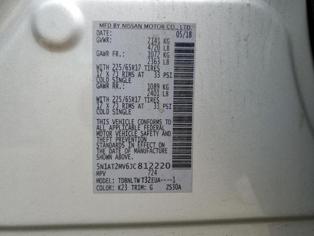 Photo 13 VIN: 5N1AT2MV6JC812220 - NISSAN ROGUE 