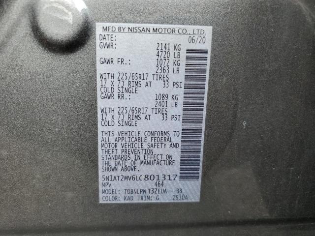 Photo 13 VIN: 5N1AT2MV6LC801317 - NISSAN ROGUE S 