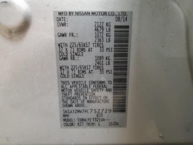 Photo 12 VIN: 5N1AT2MV7FC752729 - NISSAN ROGUE 