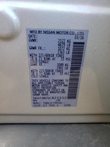 Photo 12 VIN: 5N1AT2MV7GC825552 - NISSAN ROGUE 