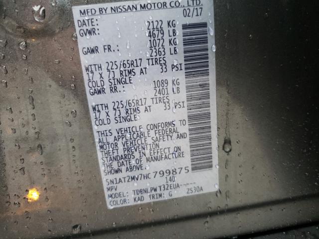 Photo 9 VIN: 5N1AT2MV7HC799875 - NISSAN ROGUE 