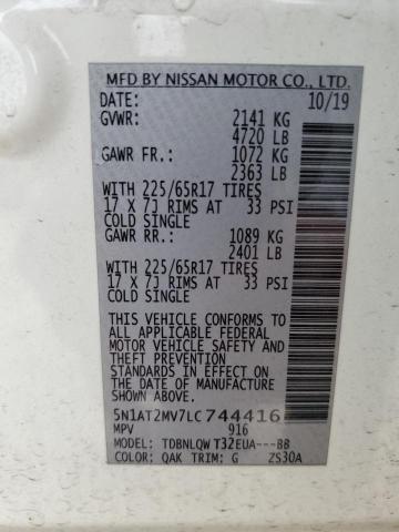 Photo 12 VIN: 5N1AT2MV7LC744416 - NISSAN ROGUE 