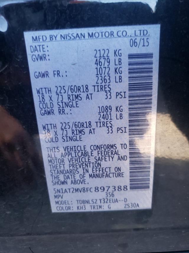 Photo 9 VIN: 5N1AT2MV8FC897388 - NISSAN ROGUE 