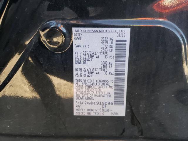 Photo 9 VIN: 5N1AT2MV8FC919096 - NISSAN ROGUE S 