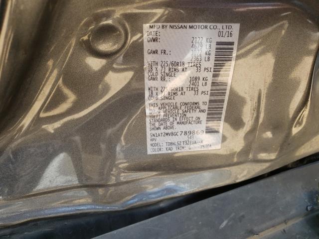 Photo 9 VIN: 5N1AT2MV8GC789869 - NISSAN ROGUE 