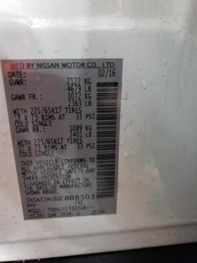 Photo 9 VIN: 5N1AT2MV8GC808503 - NISSAN ROGUE S 