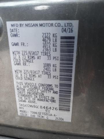 Photo 13 VIN: 5N1AT2MV8GC846426 - NISSAN ROGUE S 