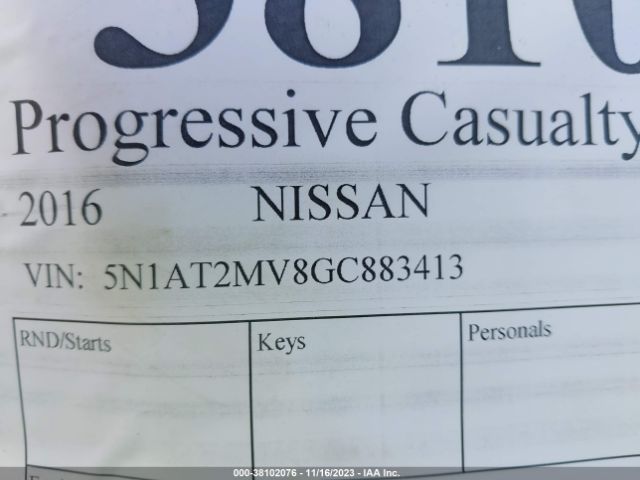 Photo 8 VIN: 5N1AT2MV8GC883413 - NISSAN ROGUE 