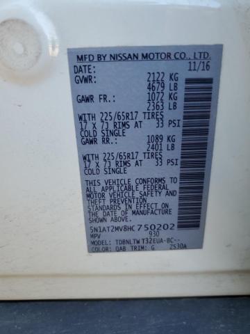 Photo 13 VIN: 5N1AT2MV8HC750202 - NISSAN ROGUE SV 