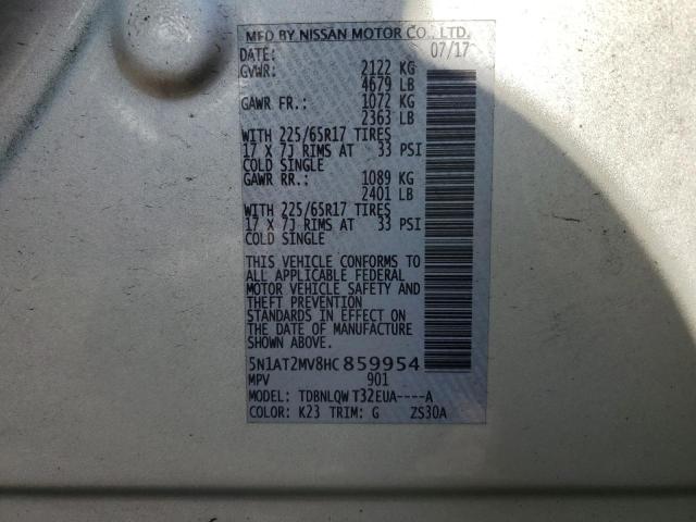 Photo 12 VIN: 5N1AT2MV8HC859954 - NISSAN ROGUE SV 