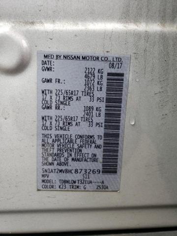 Photo 12 VIN: 5N1AT2MV8HC873269 - NISSAN ROGUE SV 