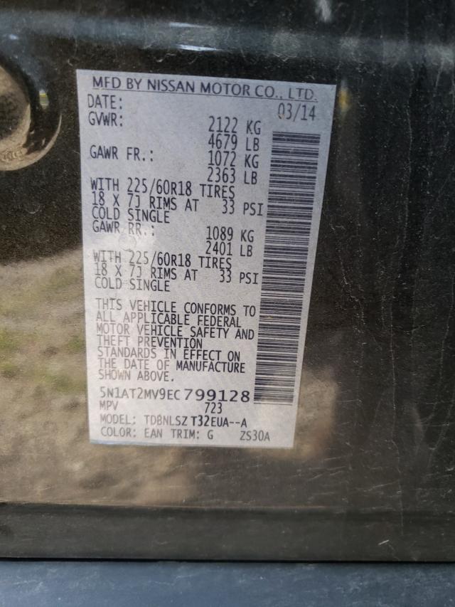 Photo 9 VIN: 5N1AT2MV9EC799128 - NISSAN ROGUE S 