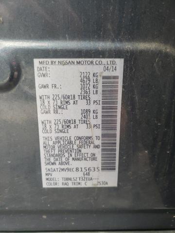 Photo 9 VIN: 5N1AT2MV9EC815635 - NISSAN ROGUE S 