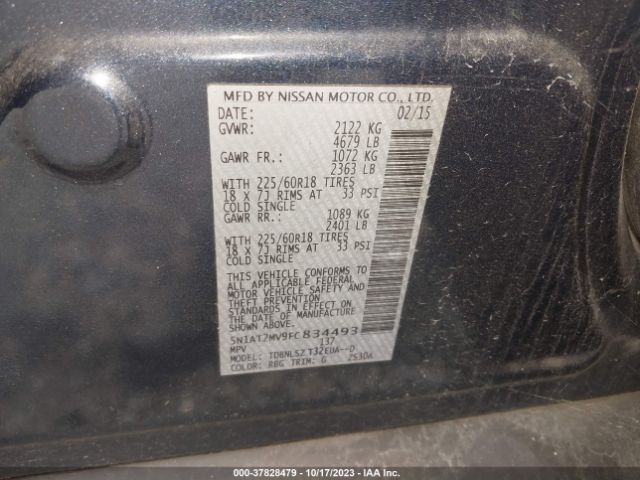 Photo 8 VIN: 5N1AT2MV9FC834493 - NISSAN ROGUE 