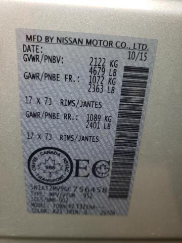 Photo 11 VIN: 5N1AT2MV9GC756458 - NISSAN ROGUE S 