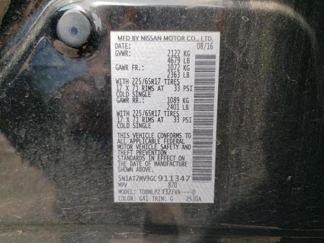 Photo 12 VIN: 5N1AT2MV9GC911347 - NISSAN ROGUE 