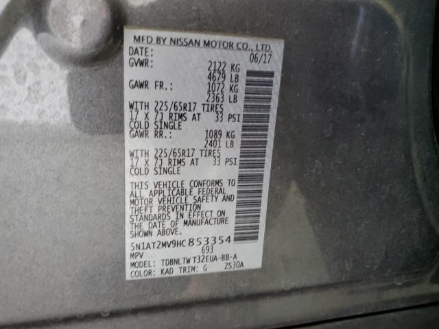 Photo 11 VIN: 5N1AT2MV9HC853354 - NISSAN ROGUE 