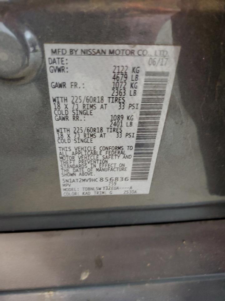 Photo 13 VIN: 5N1AT2MV9HC856836 - NISSAN ROGUE 