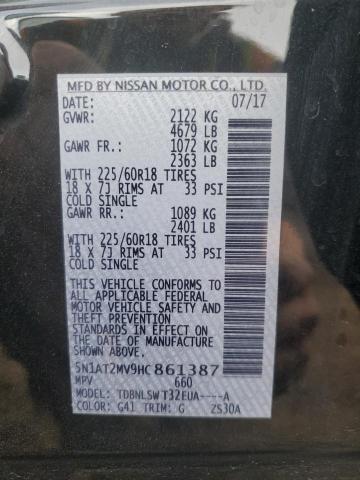 Photo 12 VIN: 5N1AT2MV9HC861387 - NISSAN ROGUE SV 