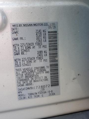 Photo 13 VIN: 5N1AT2MV9LC728072 - NISSAN ROGUE S 