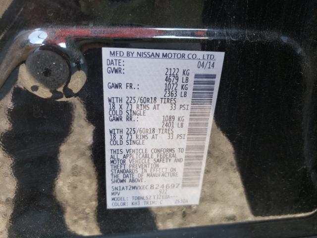 Photo 9 VIN: 5N1AT2MVXEC824697 - NISSAN ROGUE 