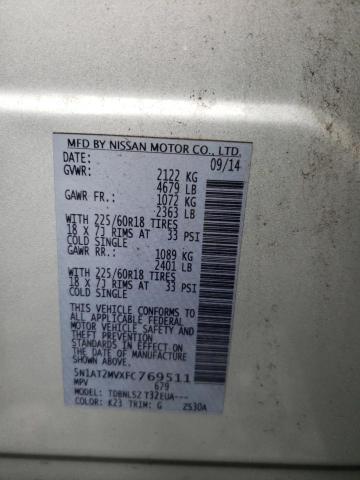 Photo 12 VIN: 5N1AT2MVXFC769511 - NISSAN ROGUE S 