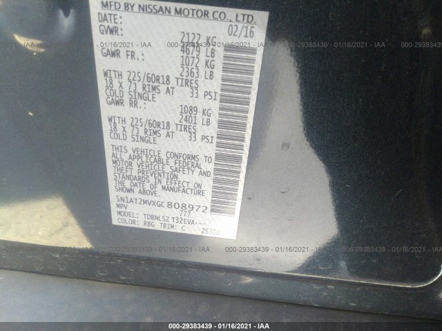 Photo 8 VIN: 5N1AT2MVXGC808972 - NISSAN ROGUE 