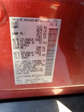 Photo 12 VIN: 5N1AT2MVXGC837663 - NISSAN ROGUE S 