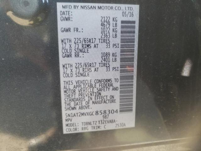 Photo 12 VIN: 5N1AT2MVXGC858304 - NISSAN ROGUE S 