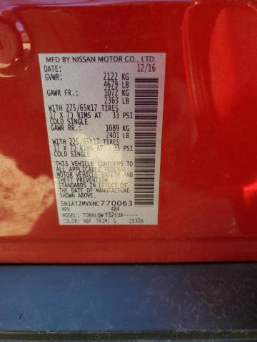 Photo 11 VIN: 5N1AT2MVXHC770063 - NISSAN ROGUE 