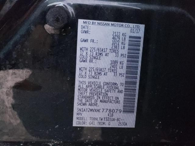 Photo 12 VIN: 5N1AT2MVXHC778079 - NISSAN ROGUE SV 