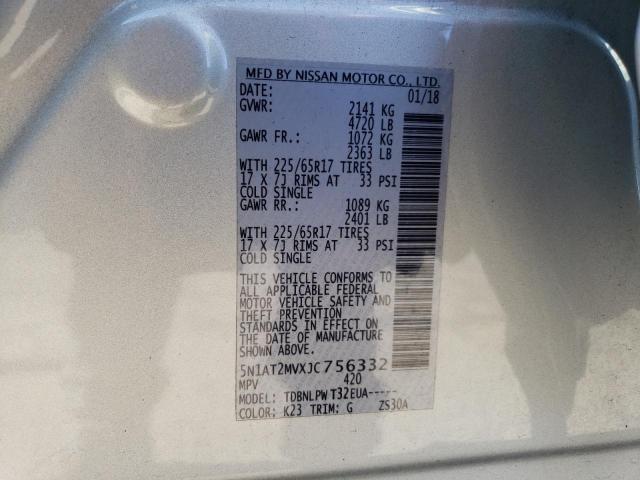 Photo 13 VIN: 5N1AT2MVXJC756332 - NISSAN ROGUE S 