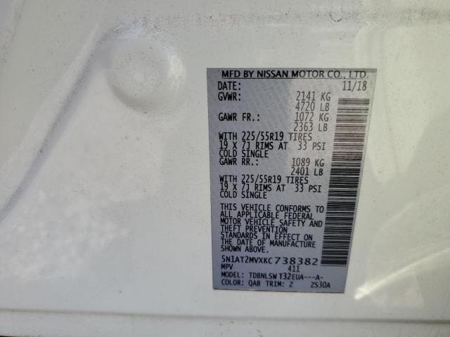 Photo 13 VIN: 5N1AT2MVXKC738382 - NISSAN ROGUE S 