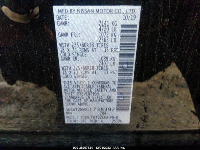 Photo 8 VIN: 5N1AT2MVXLC738397 - NISSAN ROGUE 