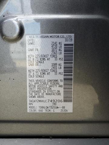 Photo 11 VIN: 5N1AT2MVXLC749206 - NISSAN ROGUE 