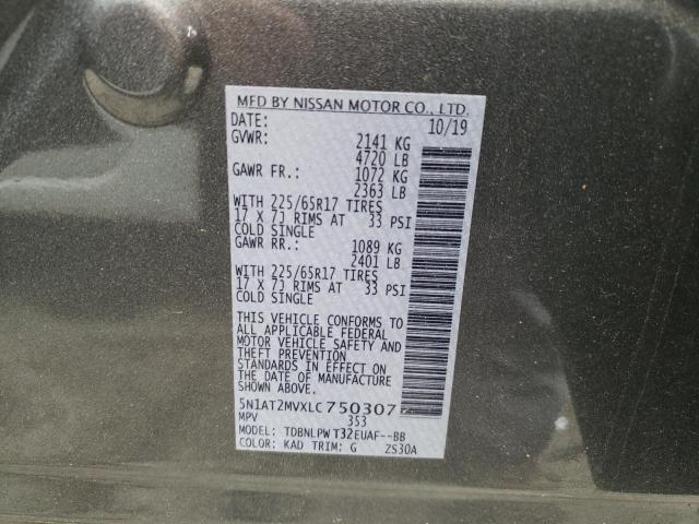 Photo 9 VIN: 5N1AT2MVXLC750307 - NISSAN ROGUE S 