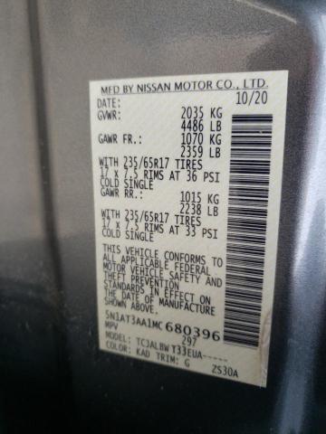 Photo 11 VIN: 5N1AT3AA1MC680396 - NISSAN ROGUE S 