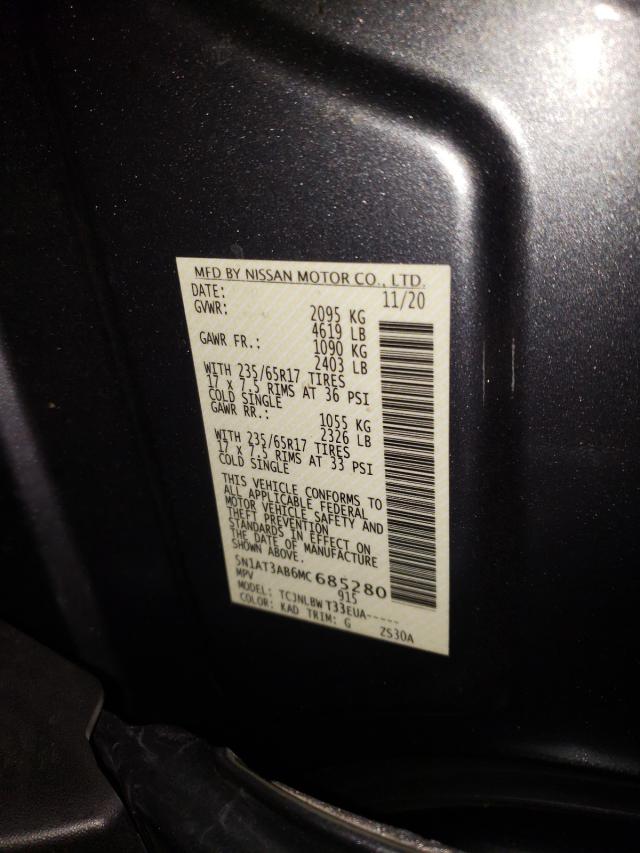 Photo 9 VIN: 5N1AT3AB6MC685280 - NISSAN ROGUE S 