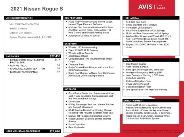 Photo 12 VIN: 5N1AT3AB7MC747656 - NISSAN ROGUE S 