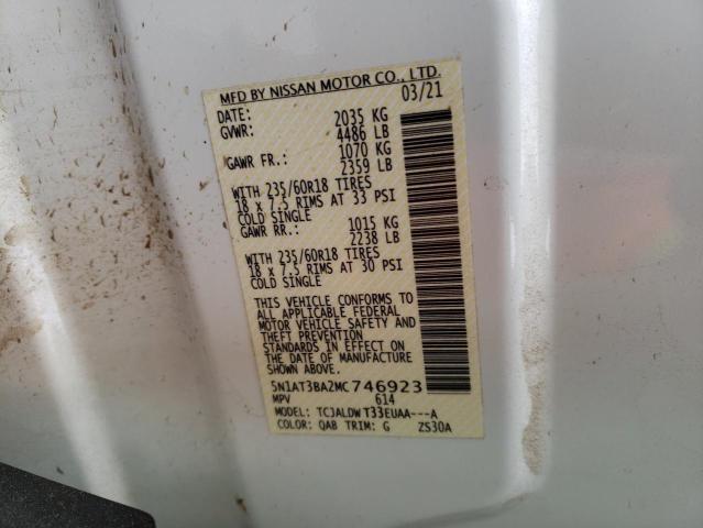 Photo 12 VIN: 5N1AT3BA2MC746923 - NISSAN ROGUE 