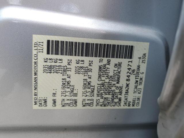 Photo 12 VIN: 5N1AT3BA2MC842471 - NISSAN ROGUE SV 