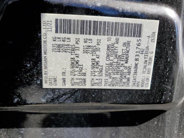 Photo 11 VIN: 5N1AT3BA8MC831765 - NISSAN ROGUE SV 