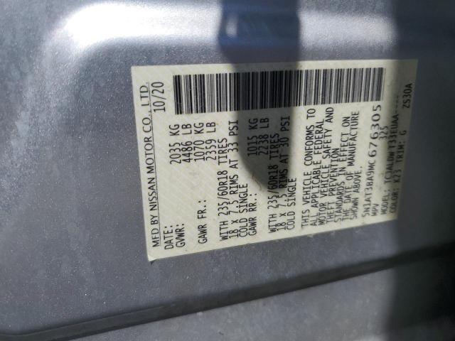 Photo 12 VIN: 5N1AT3BA9MC676305 - NISSAN ROGUE 