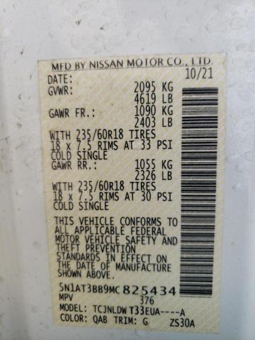 Photo 12 VIN: 5N1AT3BB9MC825434 - NISSAN ROGUE SV 