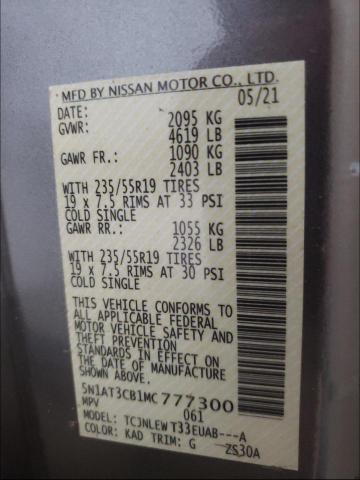 Photo 9 VIN: 5N1AT3CB1MC777300 - NISSAN ROGUE SL 