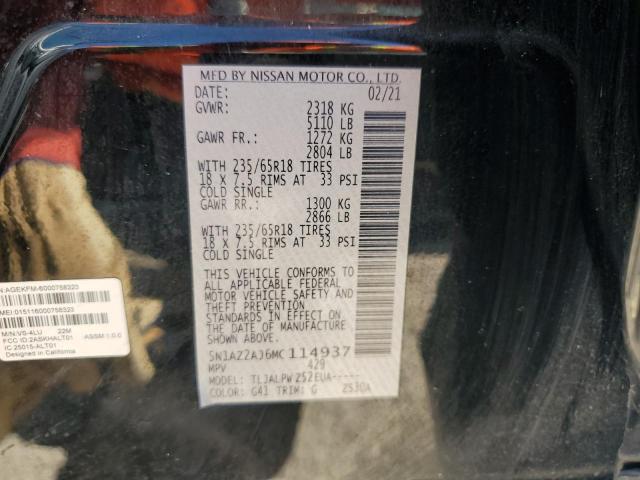 Photo 11 VIN: 5N1AZ2AJ6MC114937 - NISSAN MURANO 