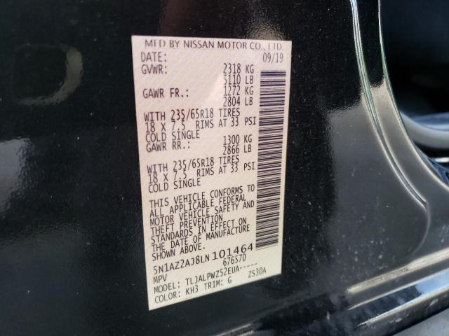 Photo 12 VIN: 5N1AZ2AJ8LN101464 - NISSAN MURANO 